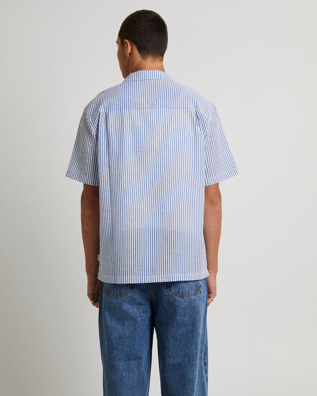 Seersucker Short Sleeve Resort Shirt, hi-res image number null