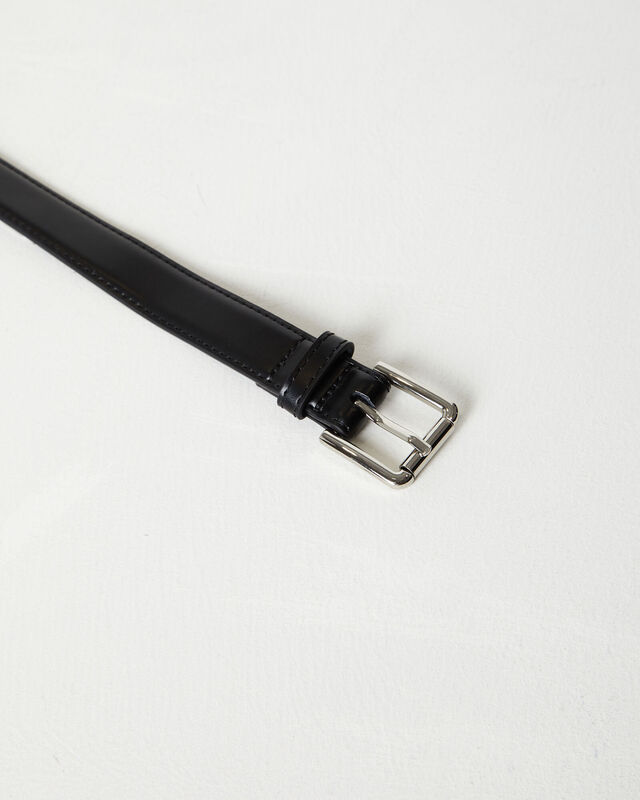 Eddie Thin Belt in Black, hi-res image number null