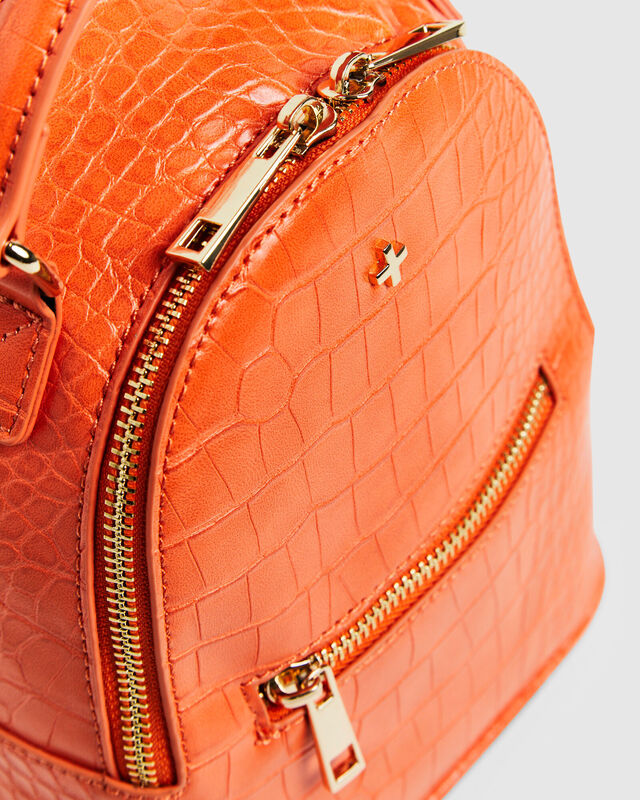 Kravitz Backpack Orange Croc, hi-res image number null