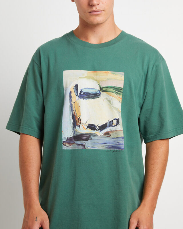 Kingswood Painting Short Sleeve T-Shirt in Green, hi-res image number null