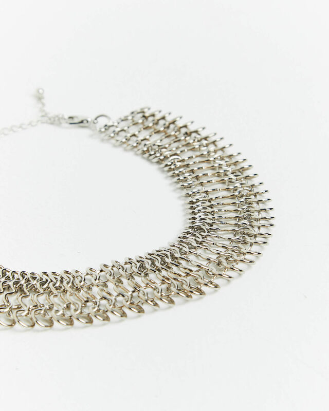 Chain Link Chocker Silver, hi-res image number null