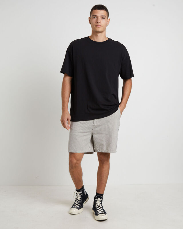 Slacker Worker Shorts in Olive Stripe, hi-res image number null