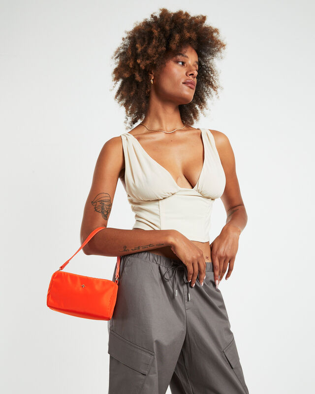 GP Exclusive - Delta Nylon Crossbody Bag Orange/Gold, hi-res image number null