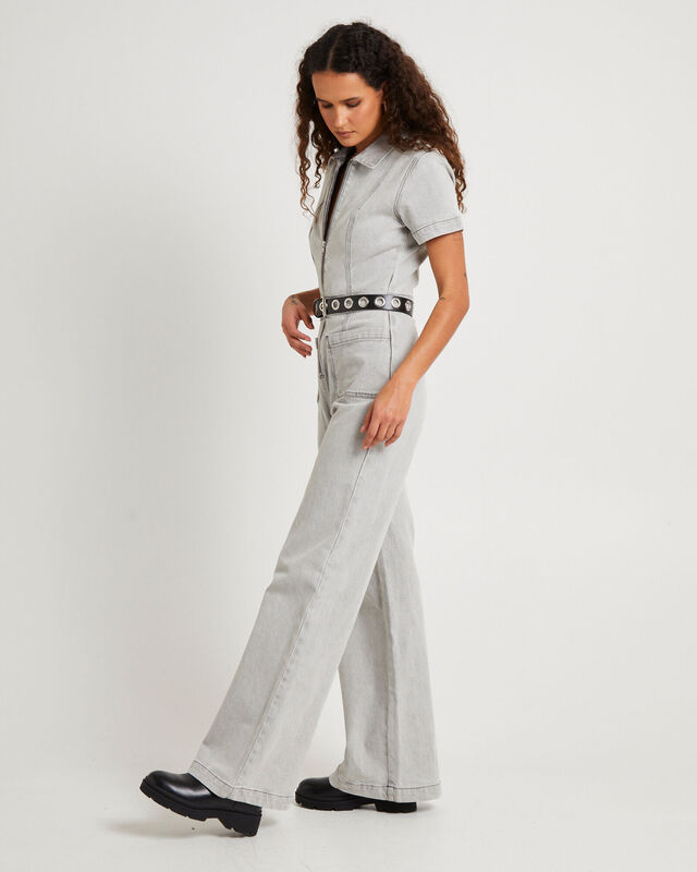 Nikki Denim Maxi Boiler Suit, hi-res image number null