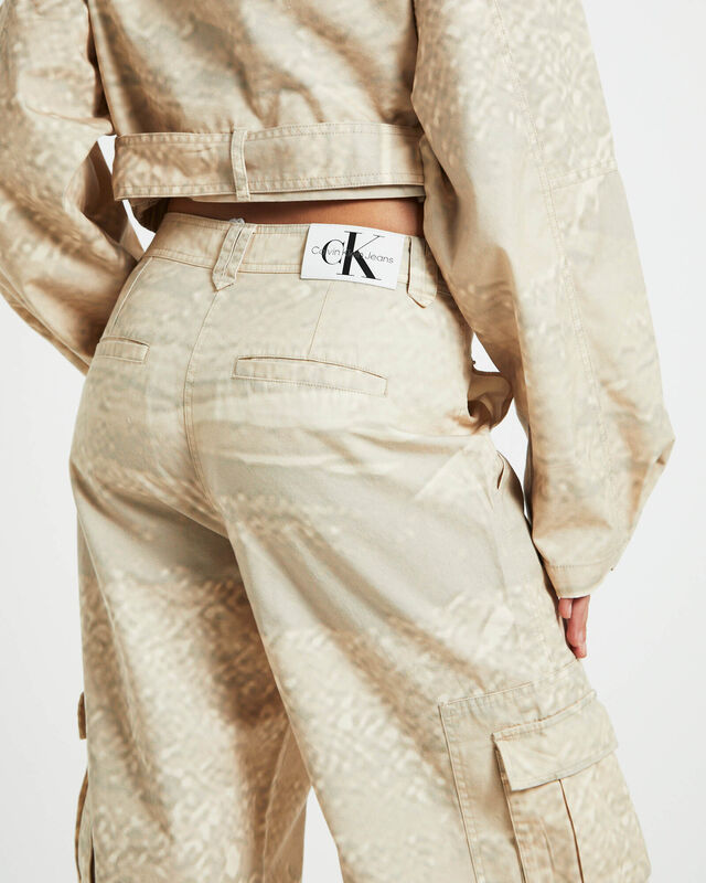 Loose Cargo Pants in Natural Beige, hi-res image number null