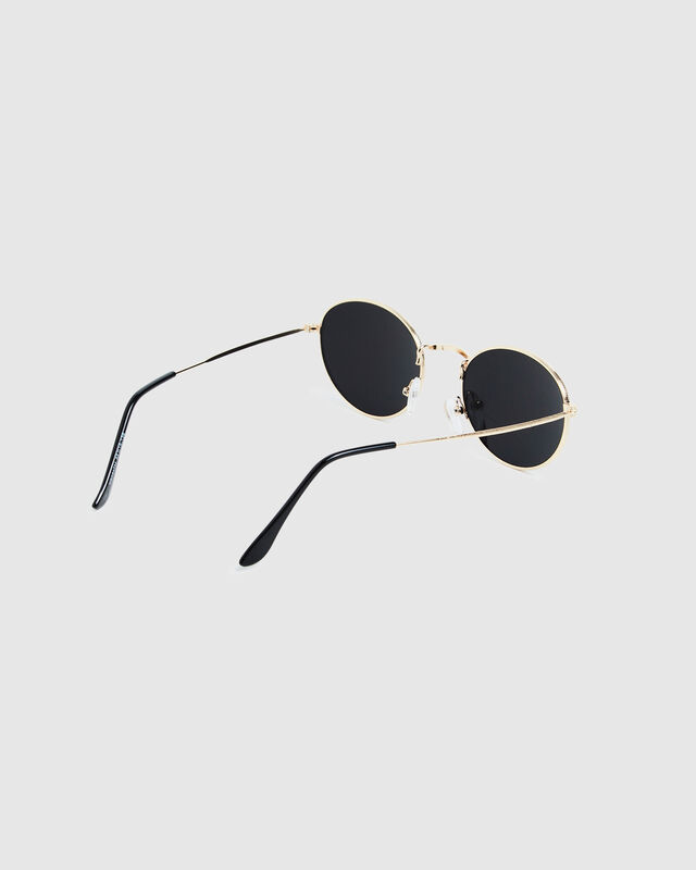 Oli Oval Sunglasses Black/Gold, hi-res image number null