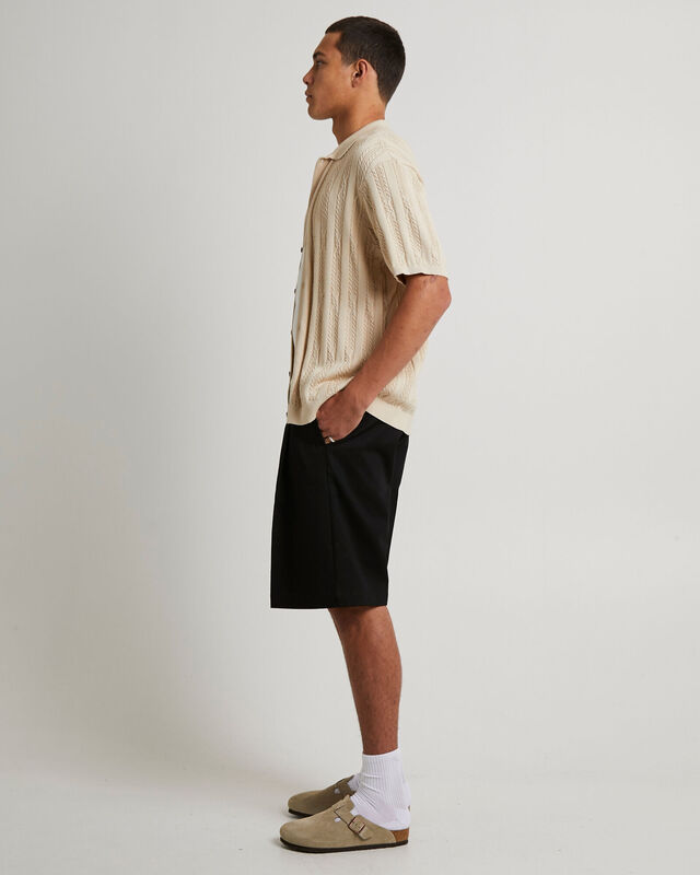 Santis Short Sleeve Cable Knit Shirt, hi-res image number null