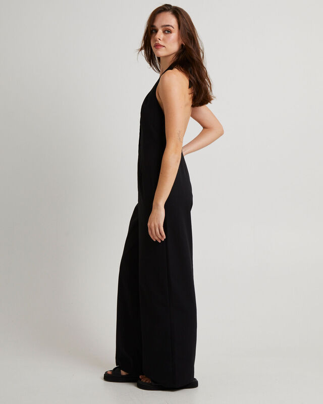 Piper Halter Button Front Jumpsuit, hi-res image number null