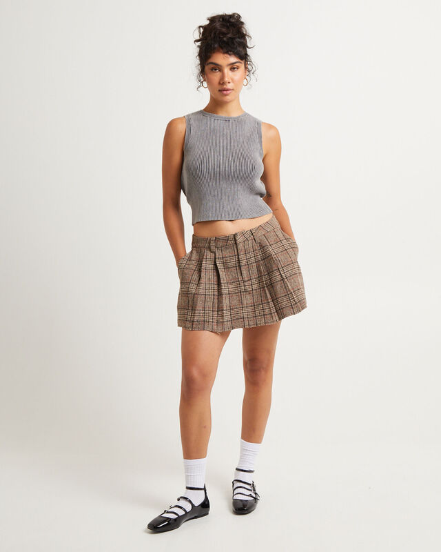 Check Kilt Mini Skirt, hi-res image number null