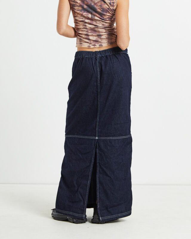 BDG Baggy Denim Maxi Skirt Blue, hi-res image number null