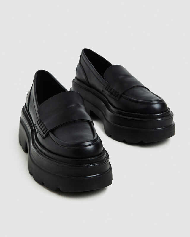 Peyton Platform Loafers Smooth Black, hi-res image number null