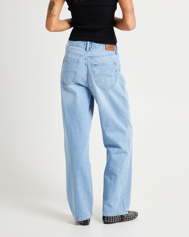 90s Mid Baggy Jeans Lakeside Blue, hi-res image number null