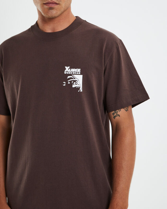 Workwear Short Sleeve T-Shirt Brown, hi-res image number null