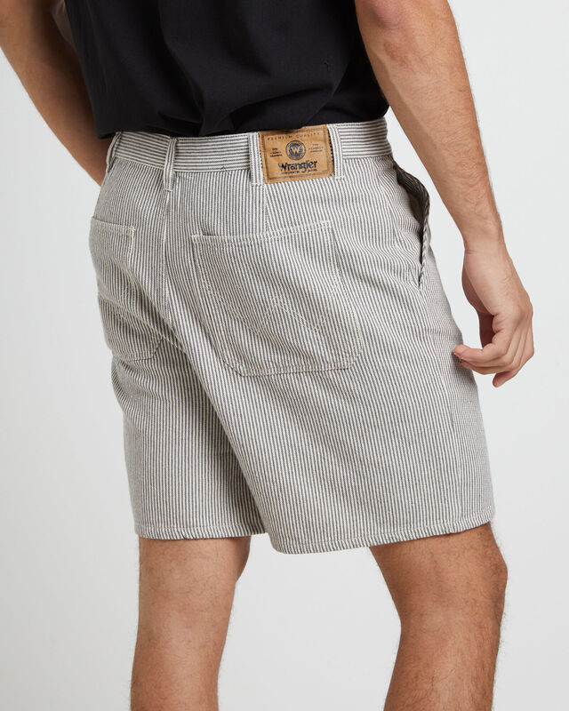 Slacker Worker Shorts in Olive Stripe, hi-res image number null