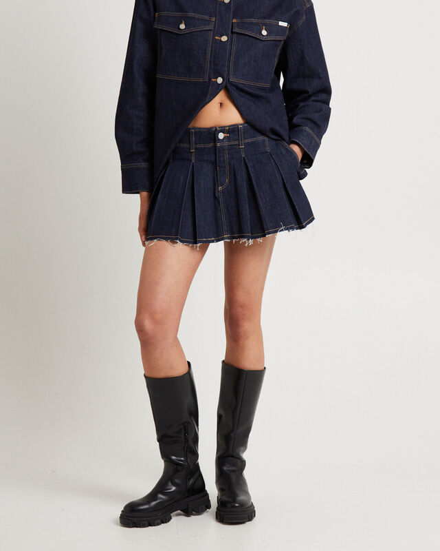 Pleated Mini Skirt Lila, hi-res image number null