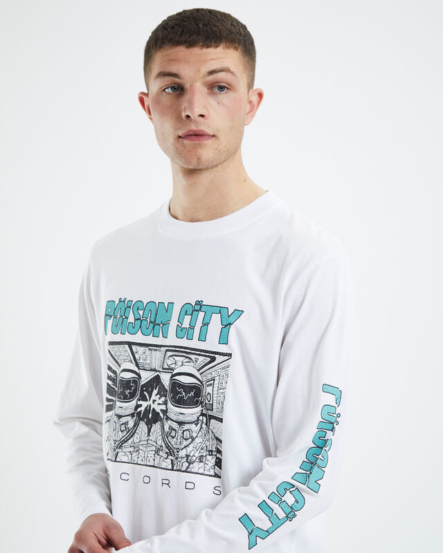 Poison City Long Sleeve T-Shirt White, hi-res image number null