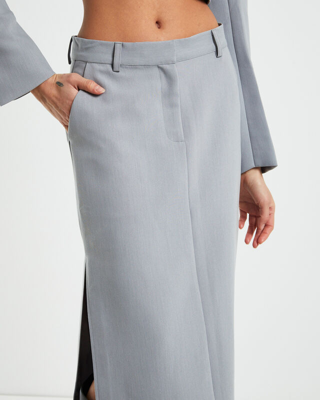 Myla Tailored Pencil Skirt Dove Grey, hi-res image number null