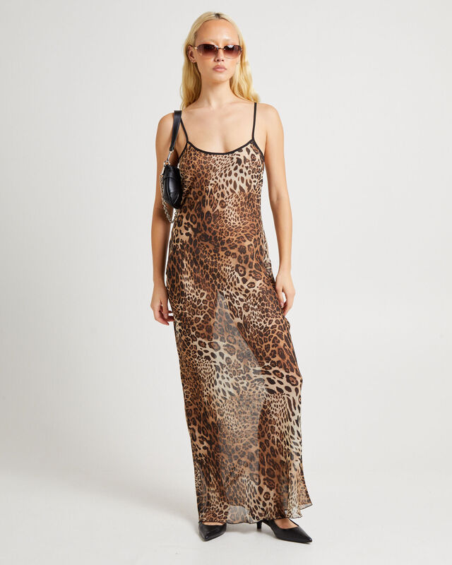 Alora Leopard Slip Maxi Dress, hi-res image number null