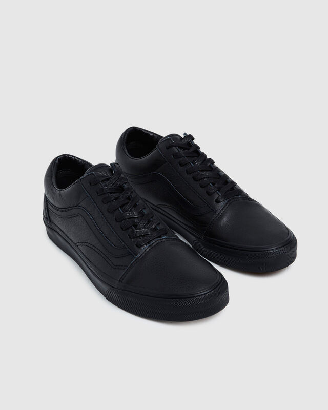 Old Skool Leather Sneakers Black, hi-res image number null