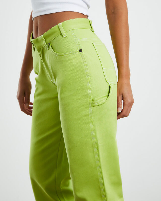 875 Washed Low Rider Pants Wild Lime, hi-res image number null