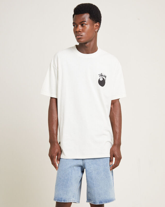 8 Ball Heavyweight Short Sleeve T-Shirt Washed White, hi-res image number null