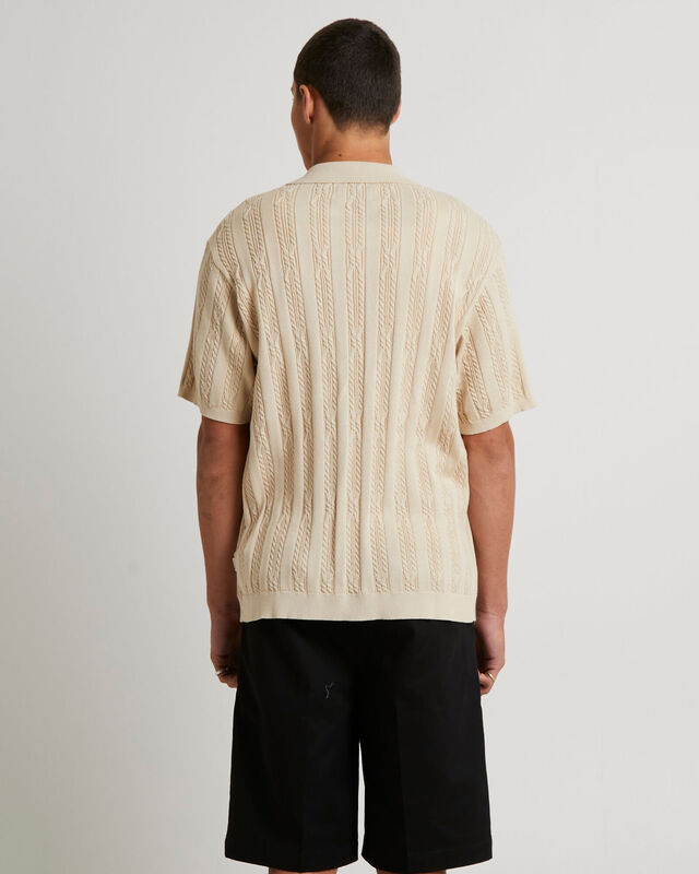 Santis Short Sleeve Cable Knit Shirt, hi-res image number null