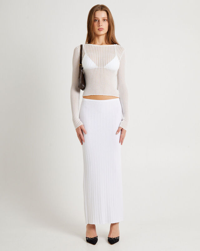 Eden Sheer Stripe Knit Top, hi-res image number null