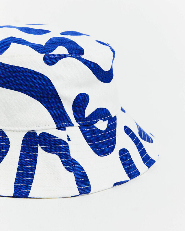 Charlie Swirl Bucket Hat in Blue/White, hi-res image number null