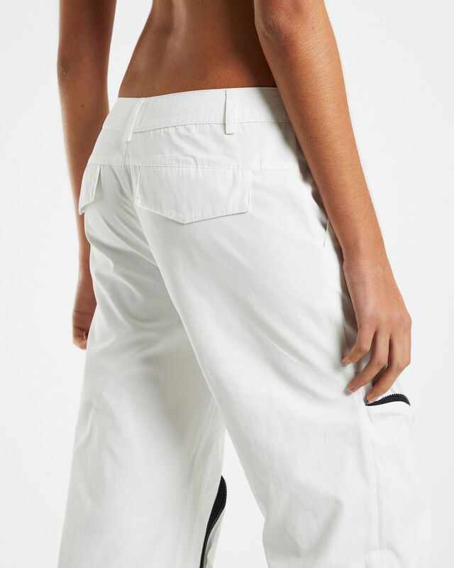 Skylar Patch Pocket Ski Pants White, hi-res image number null