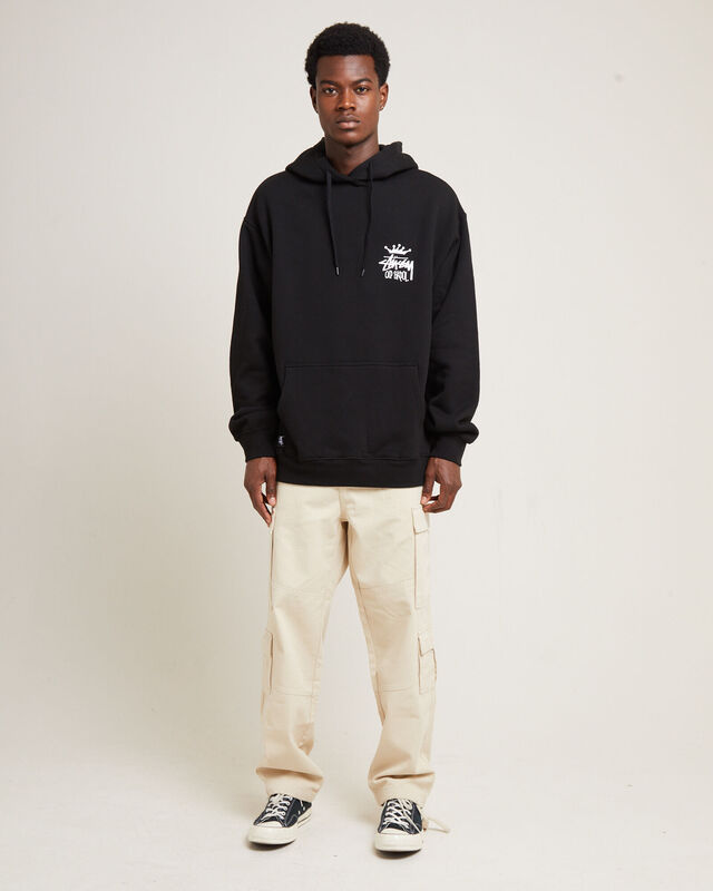 Old Skool Fleece Hoodie Black, hi-res image number null