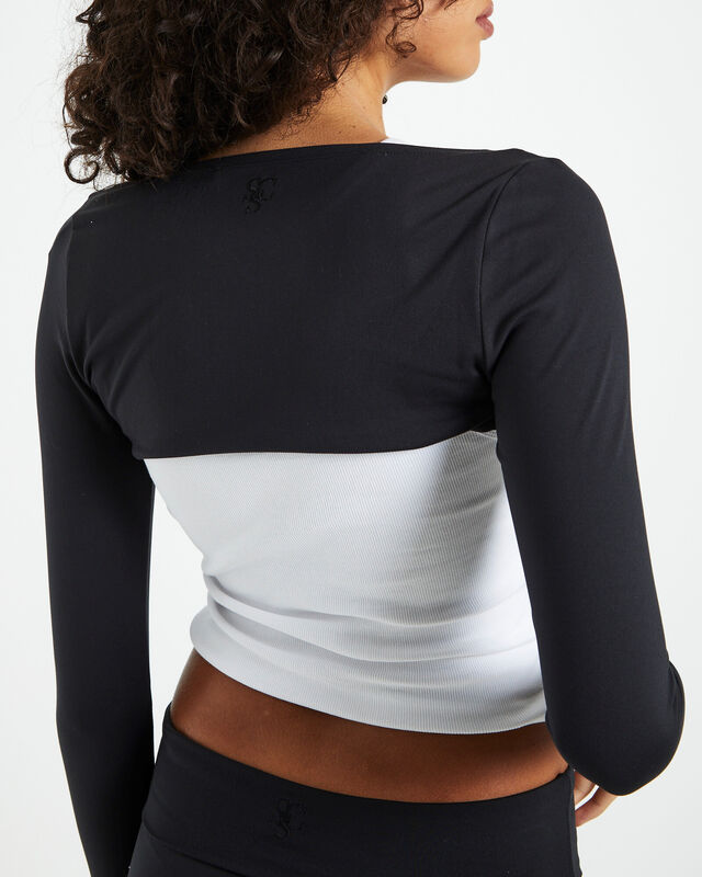 Active Long Sleeve Bolero Black, hi-res image number null