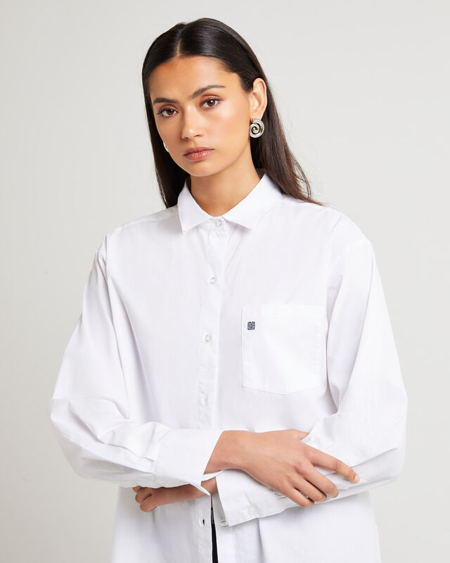 Oversized Poplin Shirt, hi-res image number null