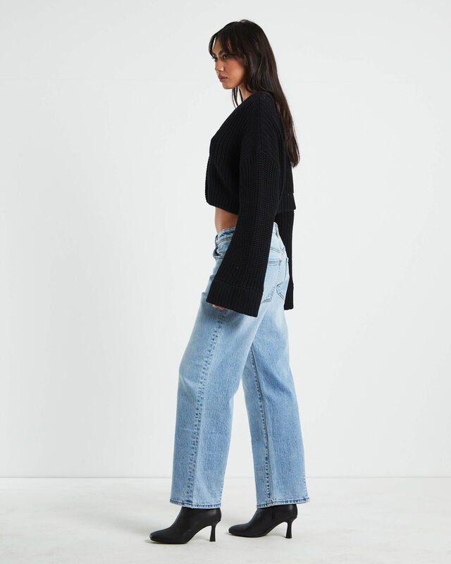 Cooper Cropped Cardigan Black, hi-res image number null