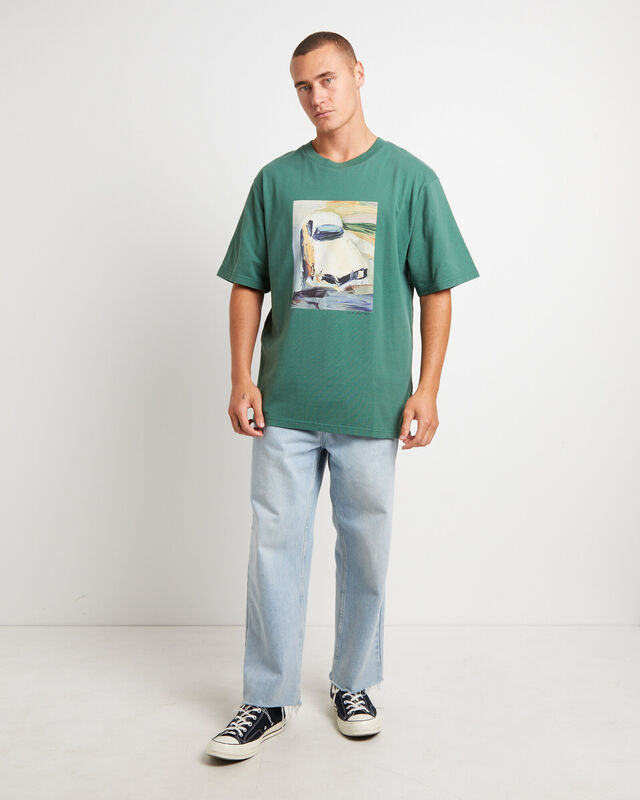 Kingswood Painting Short Sleeve T-Shirt in Green, hi-res image number null