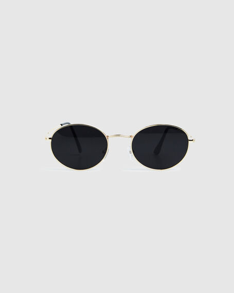 Oli Oval Sunglasses Black/Gold