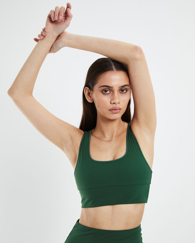 Contour Crop Top Palm Green, hi-res image number null