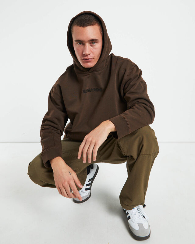 Surrealist Hoodie in Umber Brown, hi-res image number null