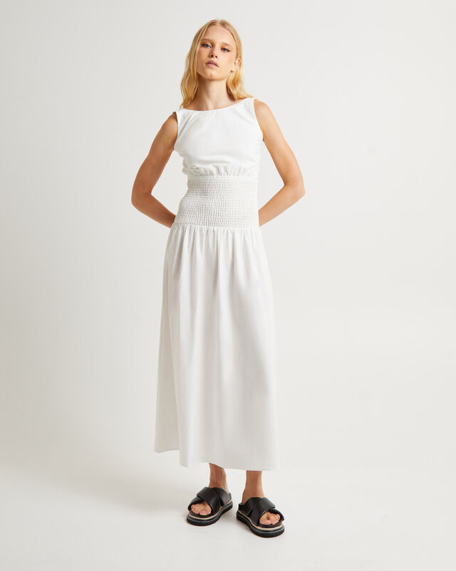 Hally Linen Maxi Dress White, hi-res image number null