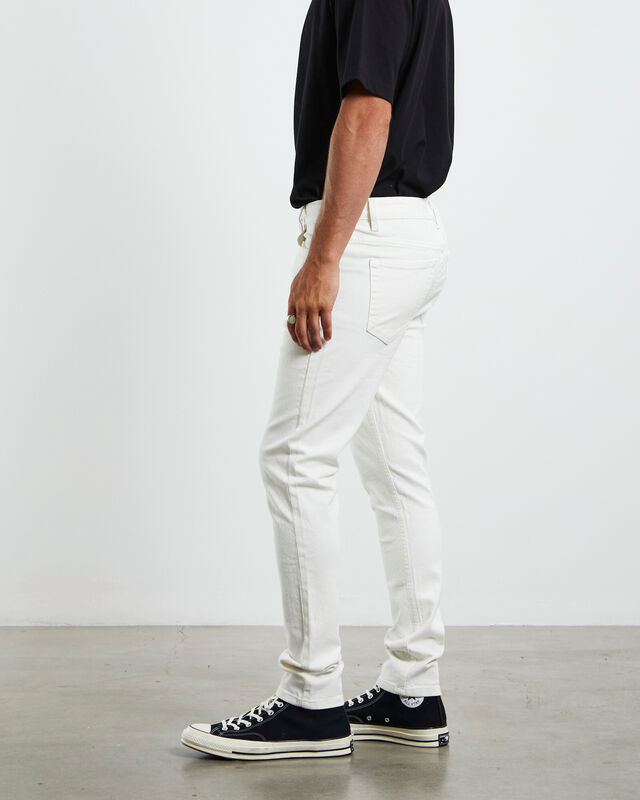 City Riot Slim Jeans in White, hi-res image number null