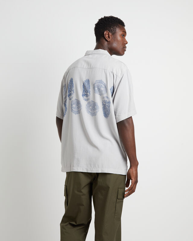 Menace Short Sleeve Shirt in Light Grey, hi-res image number null