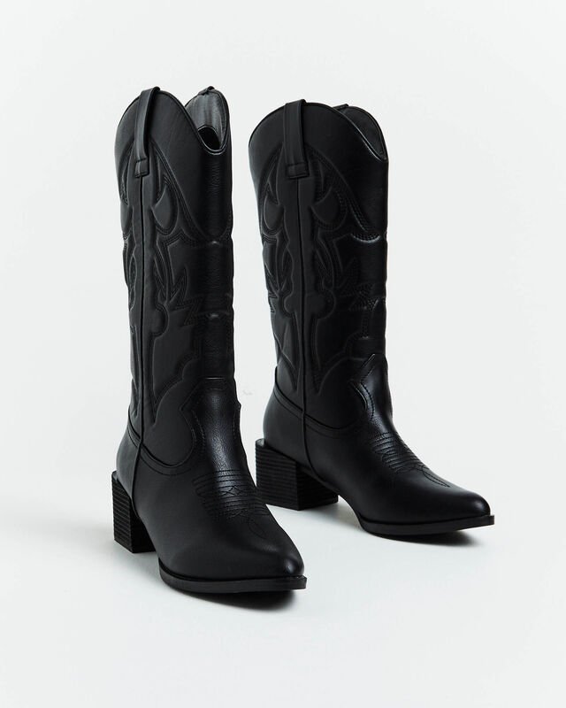 Ranger Cowboy Boot in Black, hi-res image number null