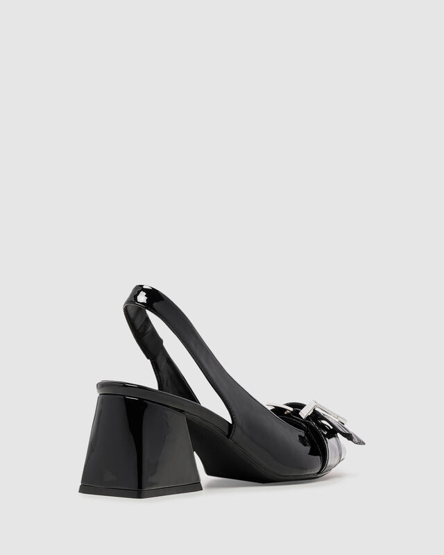 Slay Slingback Pump Black Patent, hi-res image number null