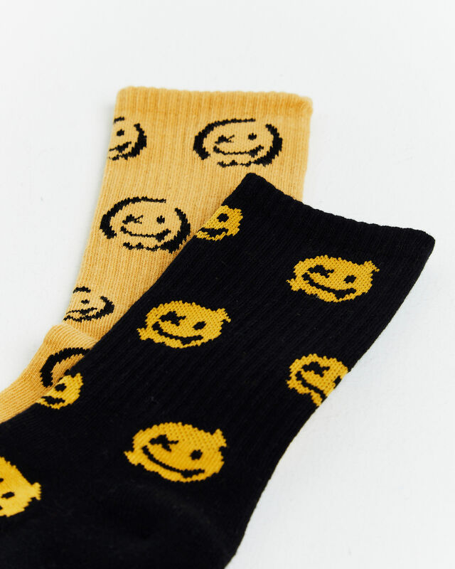 Playdead 2 Pack Socks in Yellow/Black, hi-res image number null