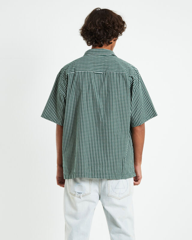 Skate Short Sleeve Shirt Green/White, hi-res image number null