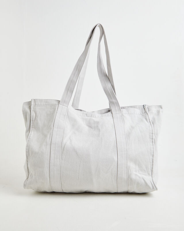 Stonewashed Tote Bag in Grey, hi-res image number null