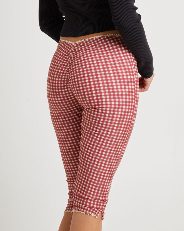 Freda Gingham Swim Capri Trousers, hi-res image number null