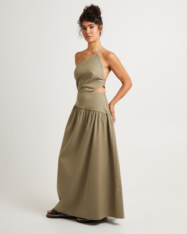 Luna One Shoulder Cut Out Maxi Dress, hi-res image number null