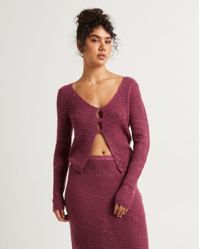 Rumi Long Sleeve Boucle Knit Top, hi-res image number null