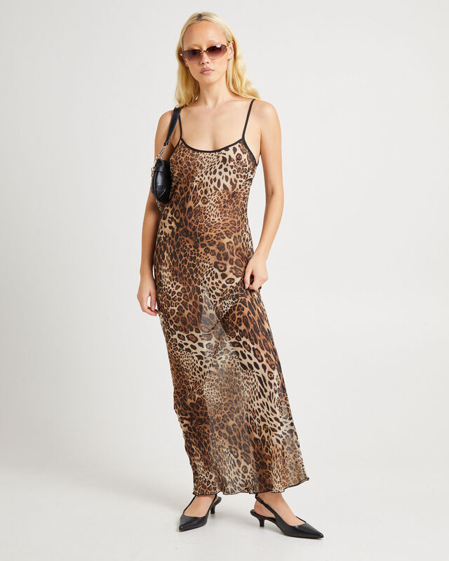 Alora Leopard Slip Maxi Dress, hi-res image number null