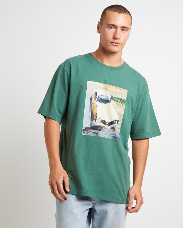 Kingswood Painting Short Sleeve T-Shirt in Green, hi-res image number null